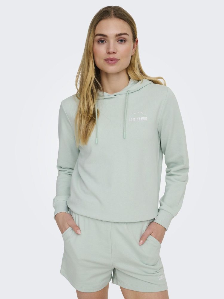 Only Play Hoodie Mint dames (CAVA LIFE HOOD LS LOOSE SWEAT - 15369657.SURFSPRAY) - GL Sport (Sluis)