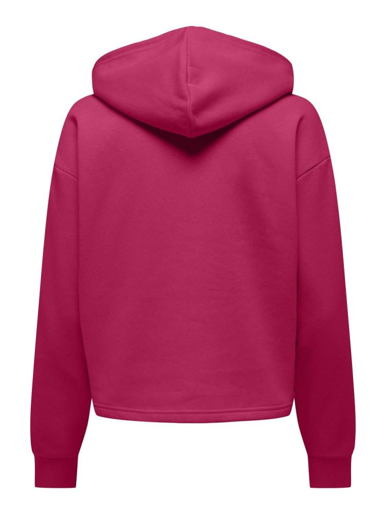 Only Play Hoodie Rood dames (COMFORT LS BRUSH SWEAT HOOD - 15294219.GRANITA) - GL Sport (Sluis)