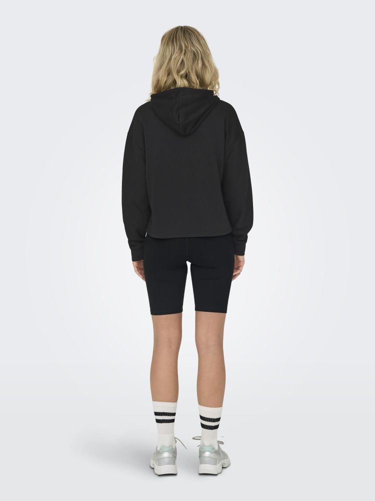 Only Play Hoodie Zwart dames (COMFORT LS BRUSH SWEAT HOOD - 15294219.BLACK) - GL Sport (Sluis)