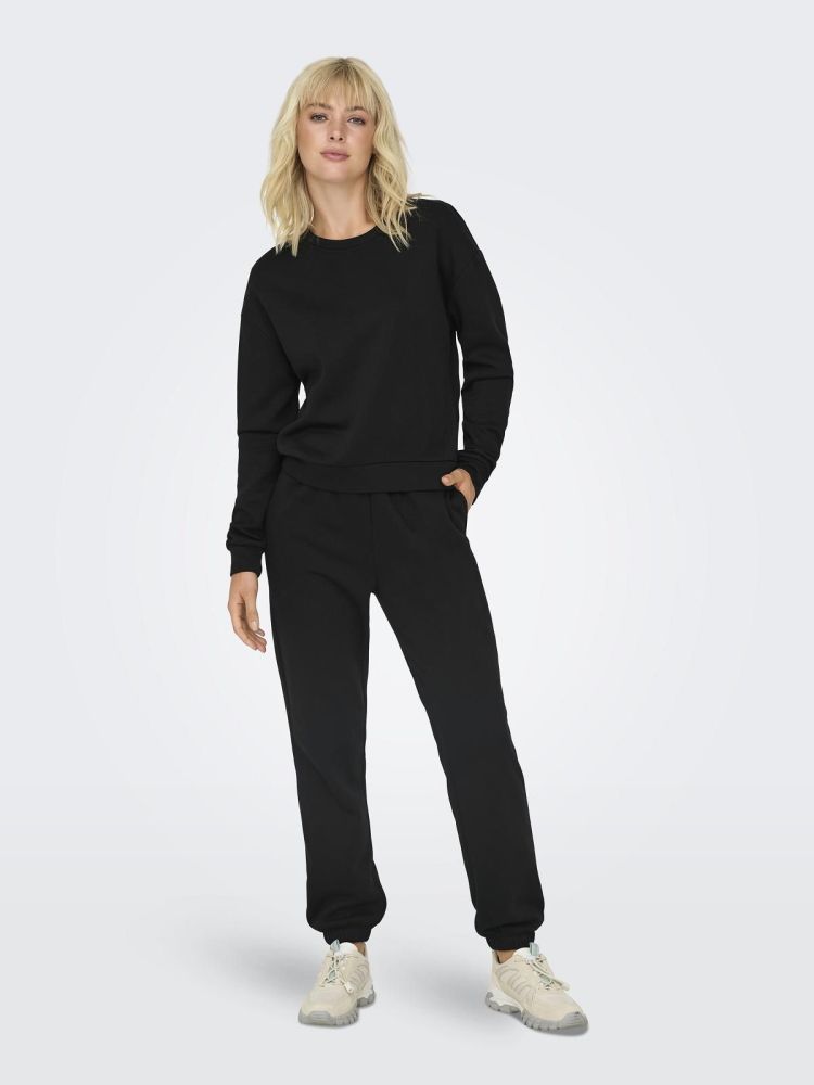 Only Play Trainingsbroek Zwart dames (COMFORT MW BRUSH SWEAT PANTS - 15294225.BLACK) - GL Sport (Sluis)