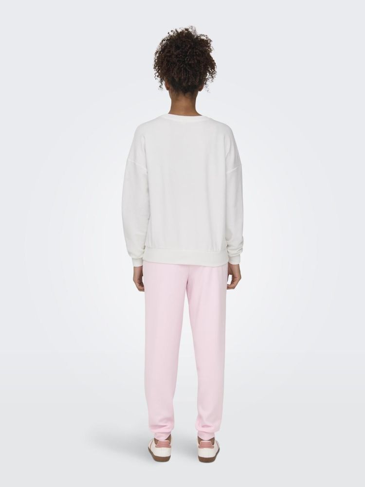 Only Play Sweater Off-white dames (CONFI LIFE ON LS SWEAT - 15342080.CLOUDDANCER) - GL Sport (Sluis)