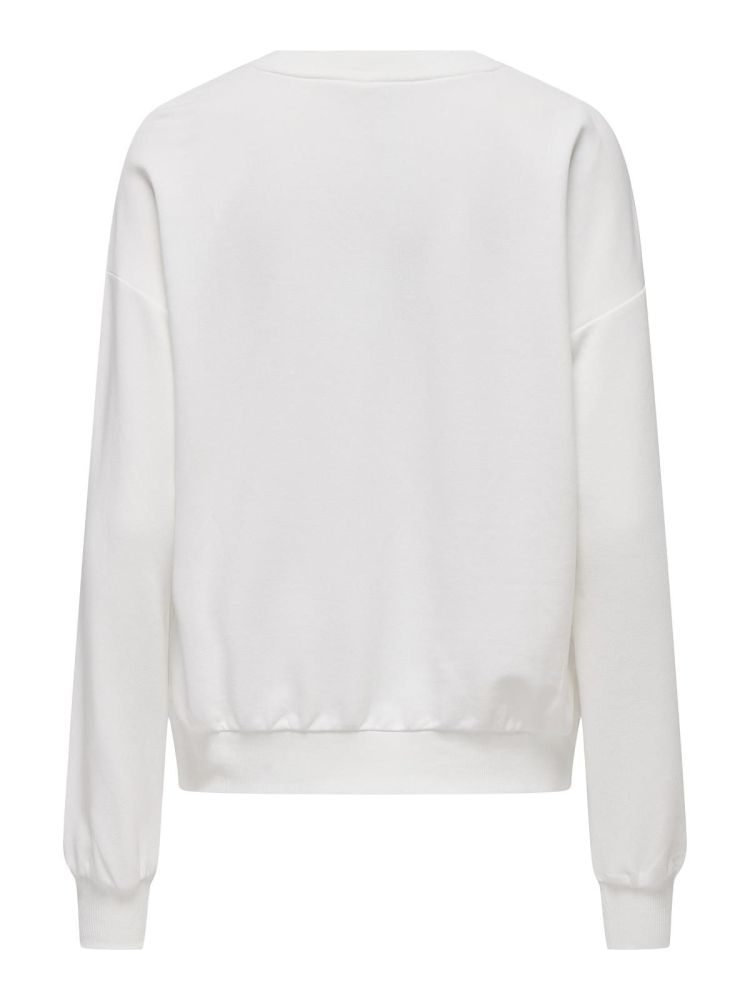 Only Play Sweater Off-white dames (CONFI LIFE ON LS SWEAT - 15342080.CLOUDDANCER) - GL Sport (Sluis)