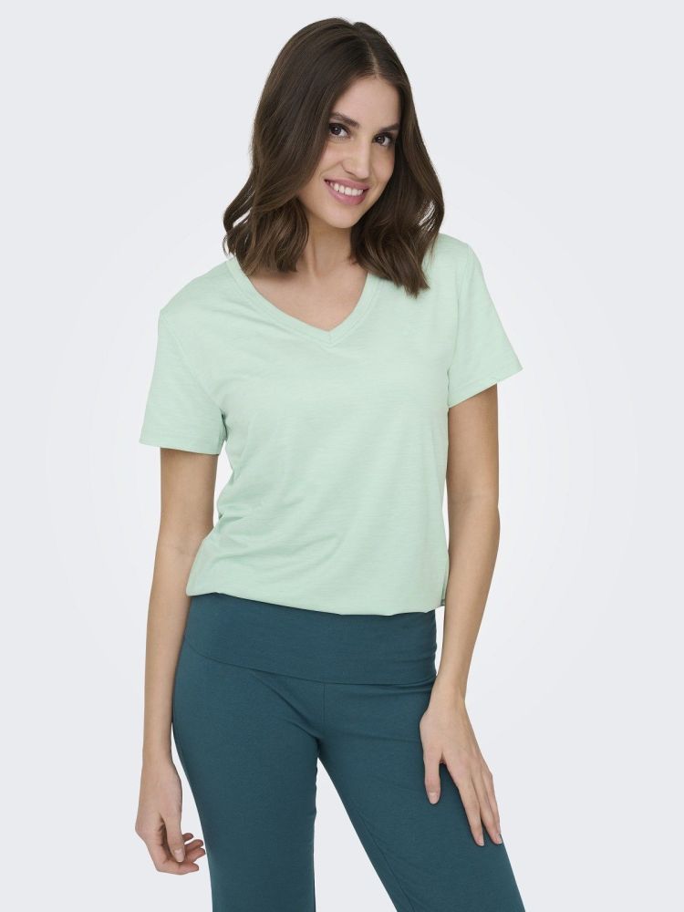 Only Play T-shirt Mint dames (CORE LIFE VN SS REG TEE - 15328067.SURFSPRAY) - GL Sport (Sluis)