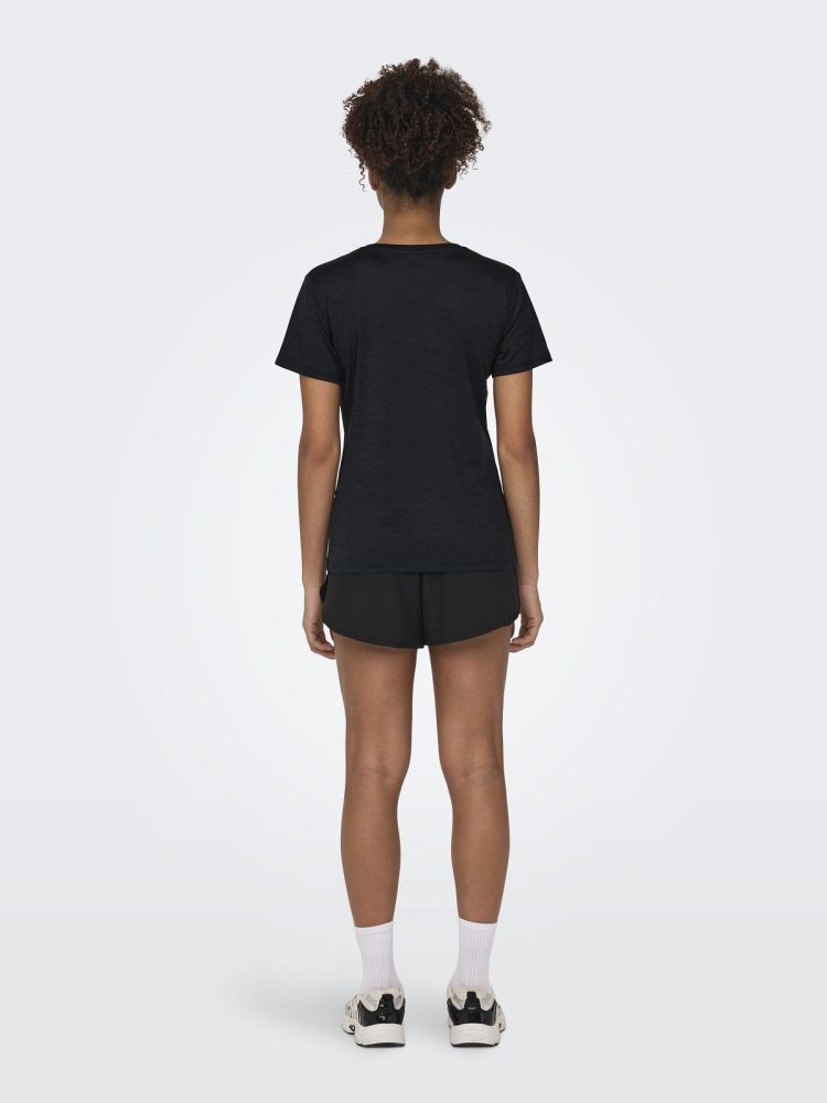 Only Play T-shirt Zwart dames (CORE LIFE VN SS REG TEE - 15328067.BLACKMEL) - GL Sport (Sluis)