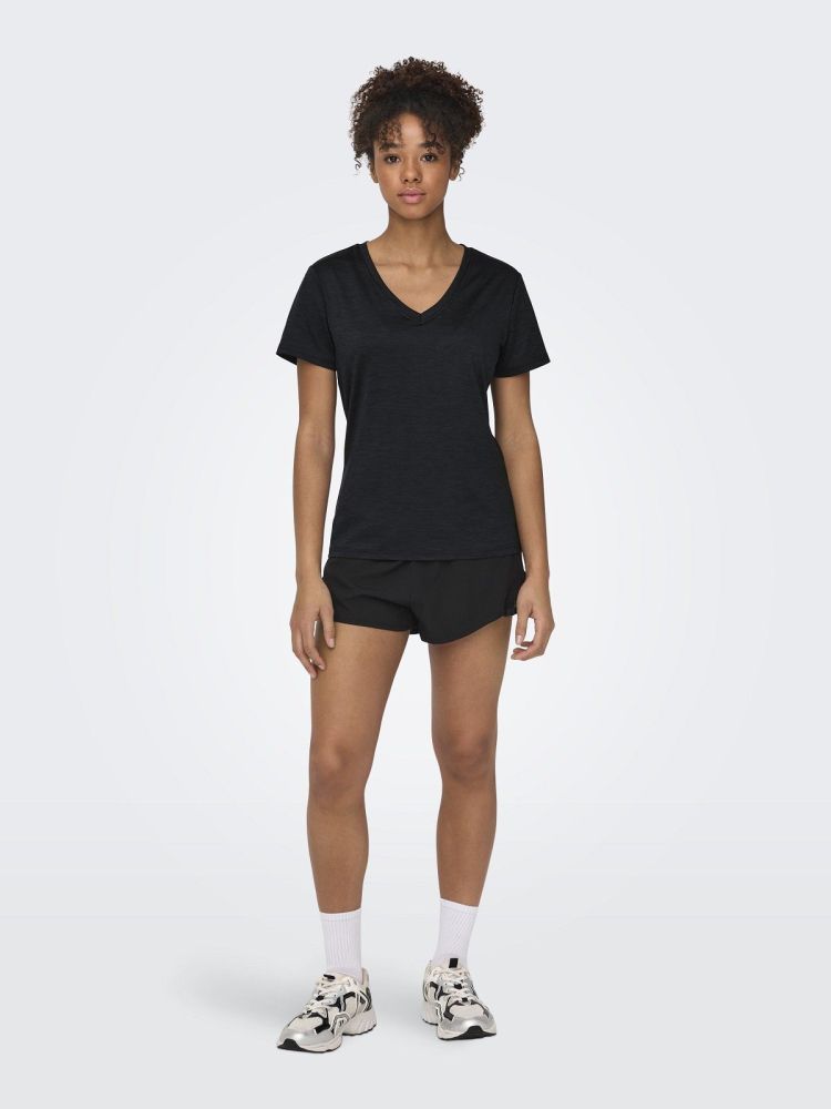Only Play T-shirt Zwart dames (CORE LIFE VN SS REG TEE - 15328067.BLACKMEL) - GL Sport (Sluis)