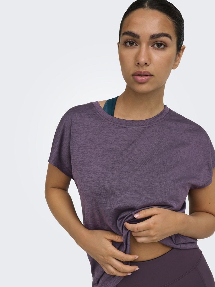Only Play T-shirt Bordeaux dames (CORE ON SS LOOSE BAT TEE - 15328063.PLUMPERFECT) - GL Sport (Sluis)