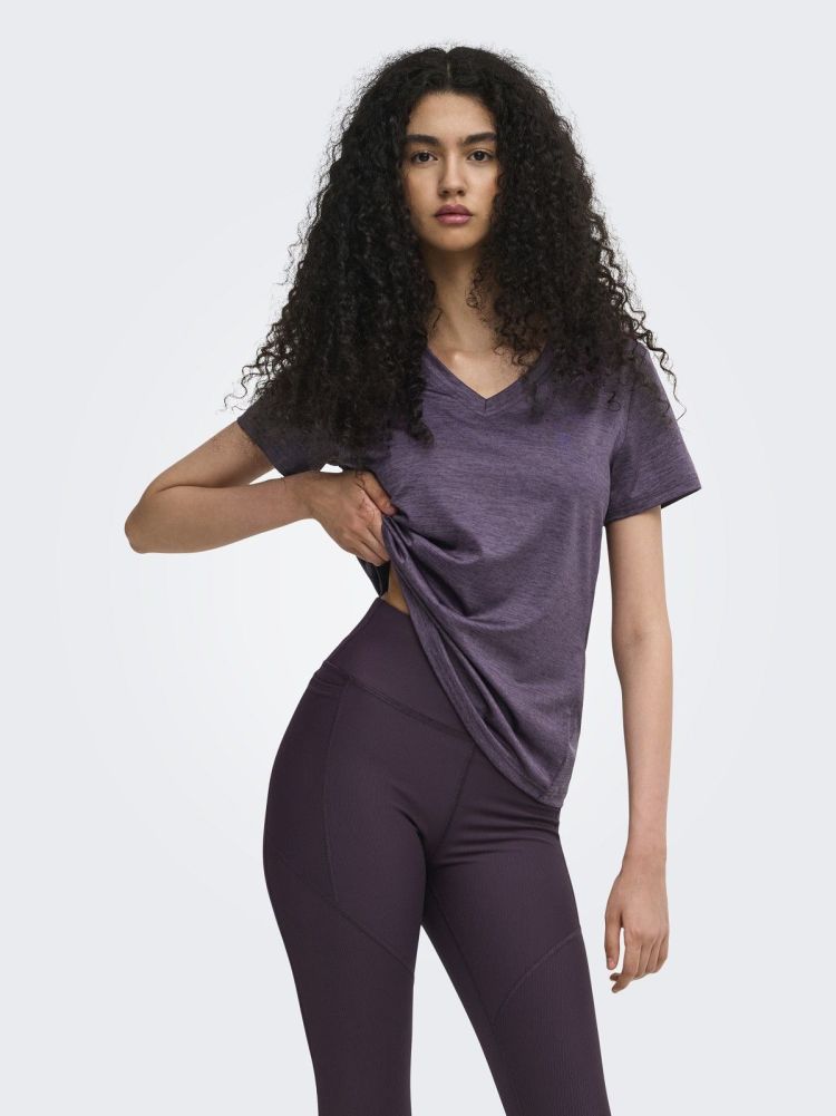Only Play T-shirt Bordeaux dames (CORE VN REG TEE - 15328067.PLUMPERFECT) - GL Sport (Sluis)