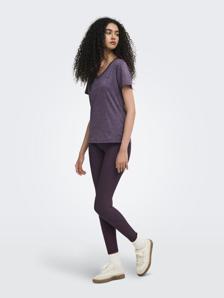 Only Play T-shirt Bordeaux dames (CORE VN REG TEE - 15328067.PLUMPERFECT) - GL Sport (Sluis)