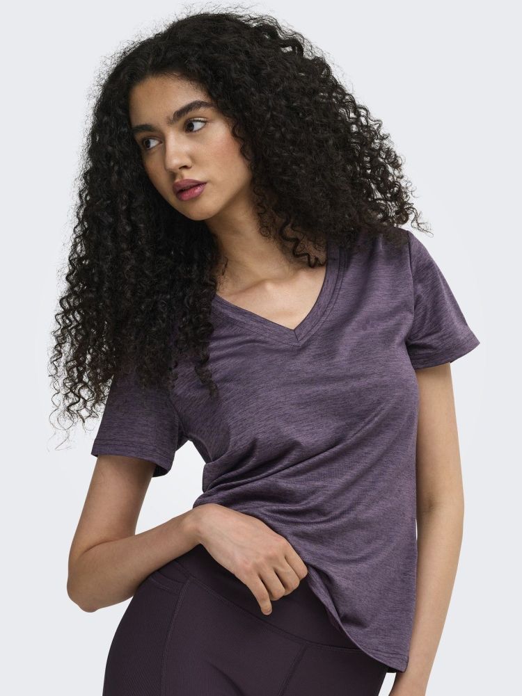 Only Play T-shirt Bordeaux dames (CORE VN REG TEE - 15328067.PLUMPERFECT) - GL Sport (Sluis)