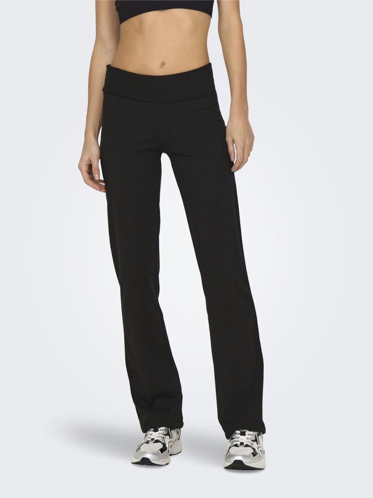 Only Play Broek Zwart dames (FOLD MW JAZZ PANT - 15062199.BLACK) - GL Sport (Sluis)