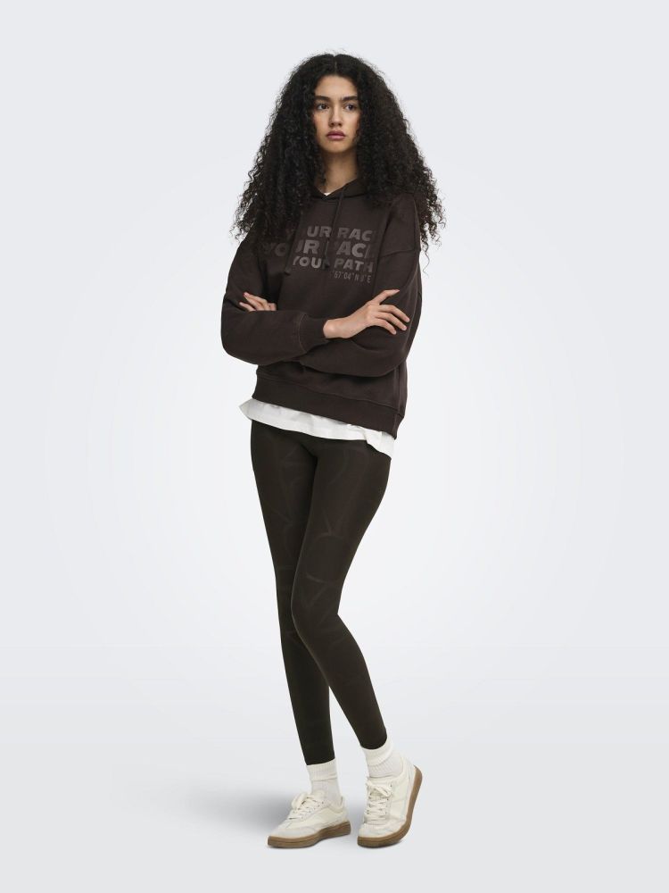 Only Play Broek Bruin dames (FONT-2 LOGO HW PCK TIGHTS - 15327069.CHOCO) - GL Sport (Sluis)
