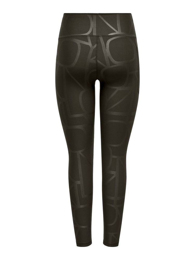 Only Play Broek Bruin dames (FONT-2 LOGO HW PCK TIGHTS - 15327069.CHOCO) - GL Sport (Sluis)