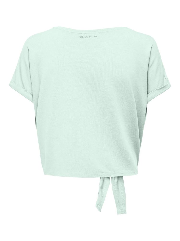 Only Play T-shirt Groen dames (JAB LIFE SS KNOT JERSEY TEE - 15311836.SURFSPRAY) - GL Sport (Sluis)