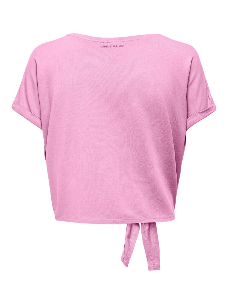 Only Play T-shirt Roze dames (JAB LIFE SS KNOT JERSEY TEE - 15311836.BONBON) - GL Sport (Sluis)