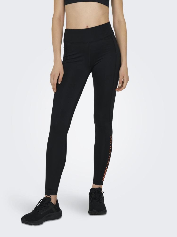 Only Play Trainingsbroek Zwart dames (JAM-2FONT HW PCK TIGHTS - 15334643.BLACK) - GL Sport (Sluis)