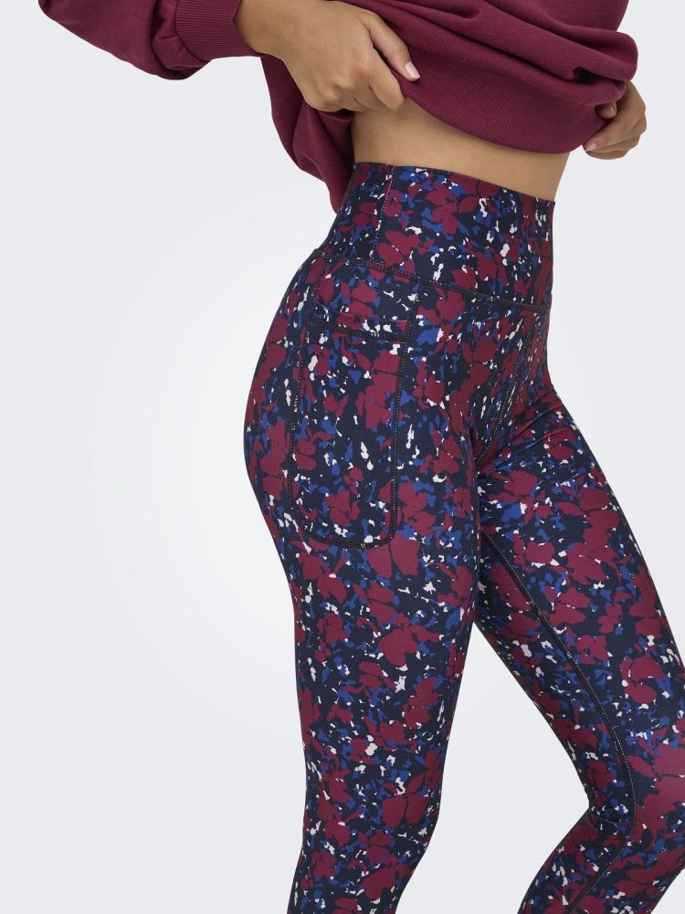 Only Play Sportbroek Blauw dames (JAM-2-SAVE HW PCK AOP TIGHTS - 15338960.NIGJHTSKY) - GL Sport (Sluis)