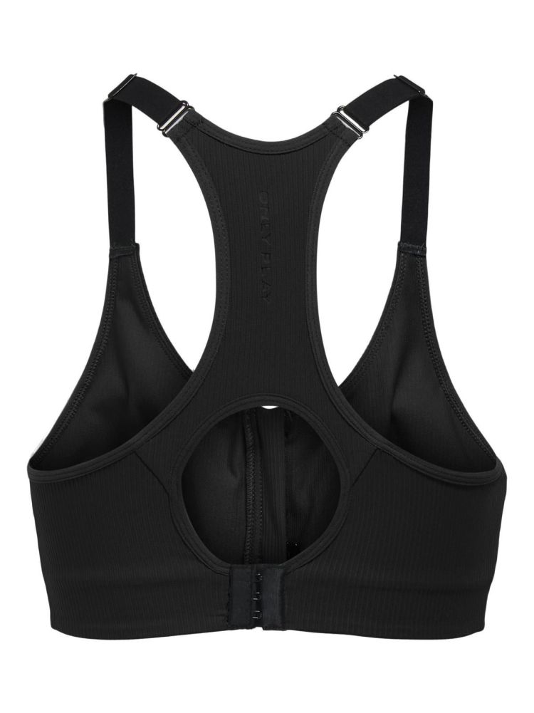 Only Play Sport-BH Zwart dames (JANA-3 ZIP SPORTS BRA - 15338715.BLACK) - GL Sport (Sluis)