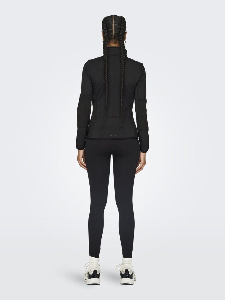 Only Play Vest Zwart dames (JETTA HN FZ FLEECE JACKET - 15233181.BLACK) - GL Sport (Sluis)