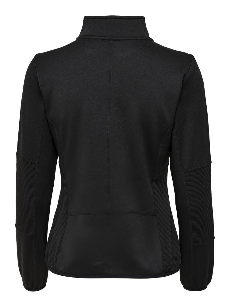 Only Play Vest Zwart dames (JETTA HN FZ FLEECE JACKET - 15233181.BLACK) - GL Sport (Sluis)