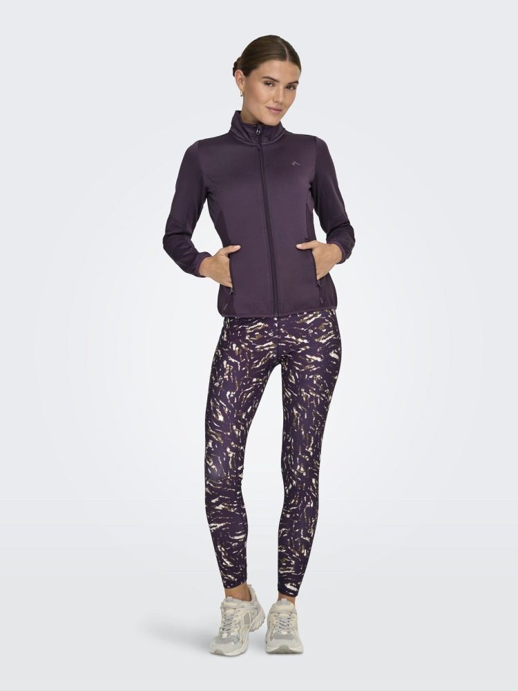 Only Play Vest Blauw dames (JETTA HN FZ LS FLEECE JACKET - 15233181.PLUMPERFECT) - GL Sport (Sluis)