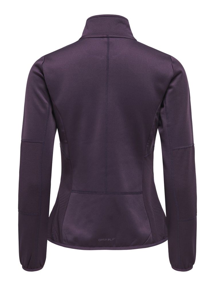 Only Play Vest Blauw dames (JETTA HN FZ LS FLEECE JACKET - 15233181.PLUMPERFECT) - GL Sport (Sluis)