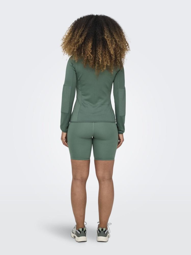 Only Play Vest Groen dames (JETTA HN LS FLEECE JACKET - 15233181.DUCKGREEN) - GL Sport (Sluis)