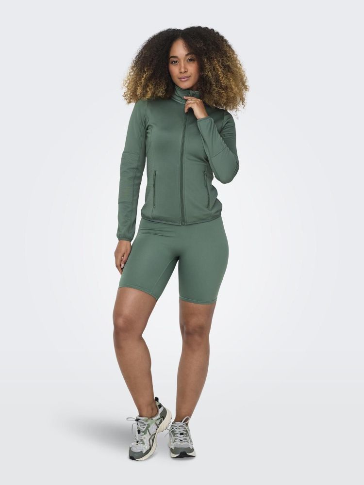 Only Play Vest Groen dames (JETTA HN LS FLEECE JACKET - 15233181.DUCKGREEN) - GL Sport (Sluis)