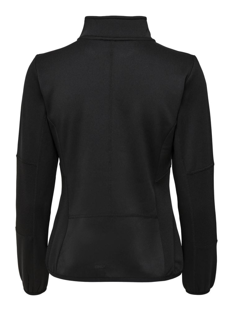 Only Play Vest Zwart dames (JETTA HN LS FLEECE JACKET - 15233181.BLACK) - GL Sport (Sluis)