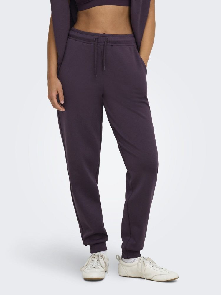Only Play Broek Bordeaux dames (LOUNGE HW REG SWEAT PANTS - 15230209.PLUMPERFECT) - GL Sport (Sluis)