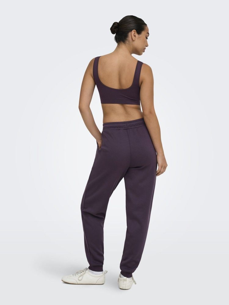 Only Play Broek Bordeaux dames (LOUNGE HW REG SWEAT PANTS - 15230209.PLUMPERFECT) - GL Sport (Sluis)