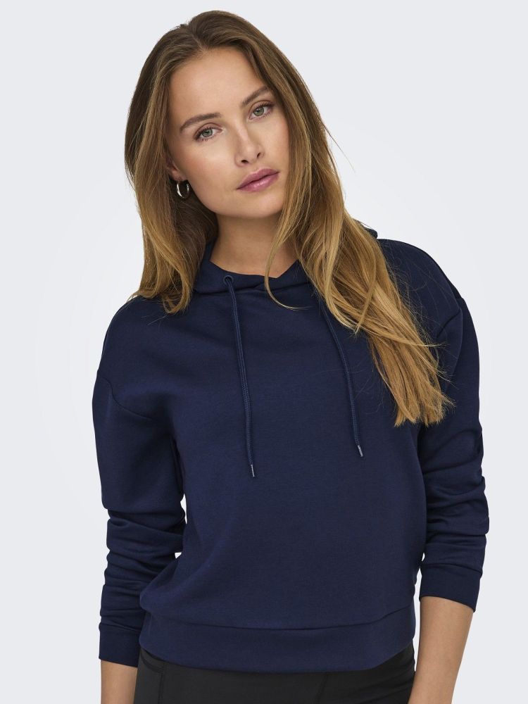 Only Play Hoodie Blauw dames (LOUNGE LIFE HOOD LS SWEAT  - 15245850.MARBLUE) - GL Sport (Sluis)