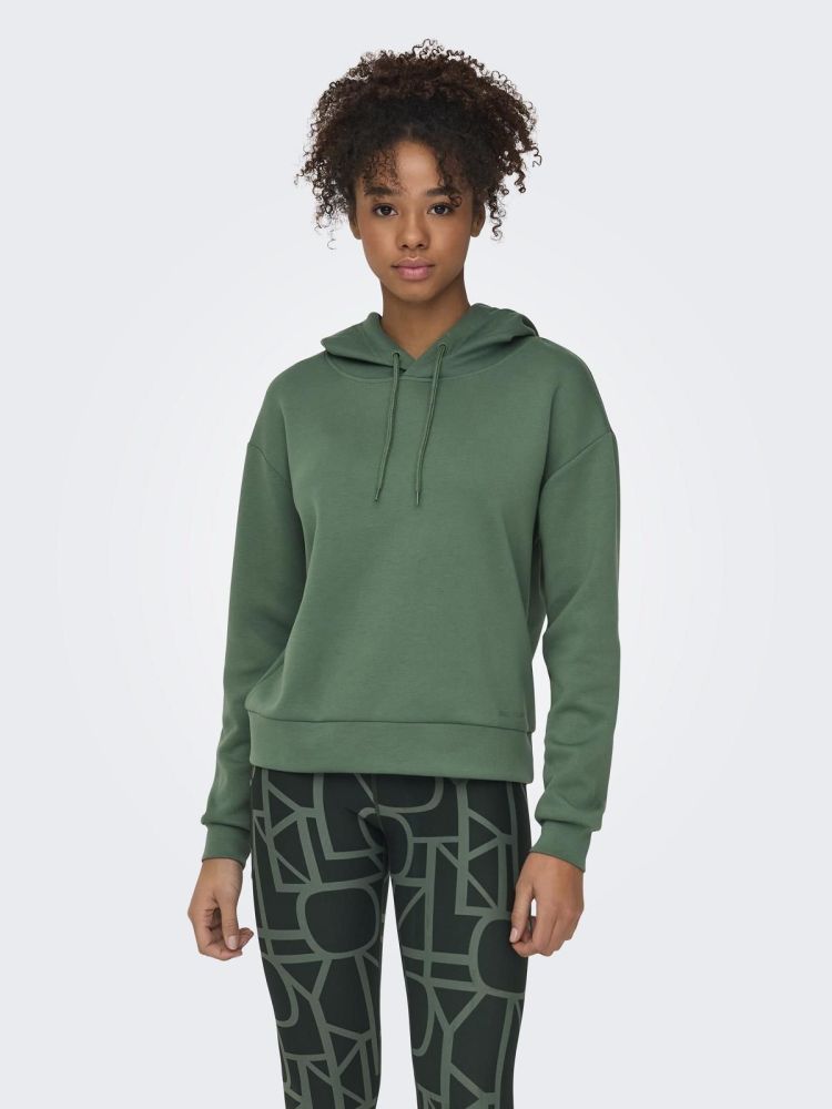 Only Play Hoodie Groen dames (LOUNGE LIFE HOOD LS SWEAT - 15245850.DUCKGREEN) - GL Sport (Sluis)