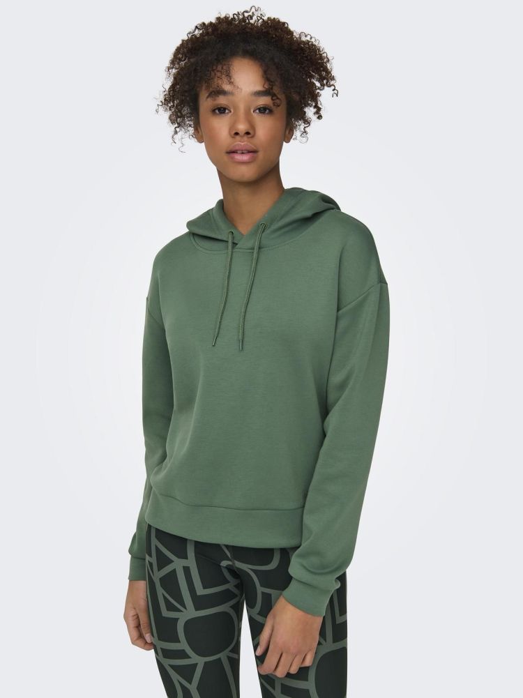 Only Play Hoodie Groen dames (LOUNGE LIFE HOOD LS SWEAT - 15245850.DUCKGREEN) - GL Sport (Sluis)