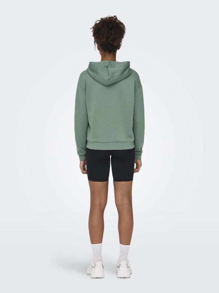 Only Play Vest Groen dames (LOUNGE LIFE HOOD LS SWEAT - 15325576.DUCKGREEN) - GL Sport (Sluis)