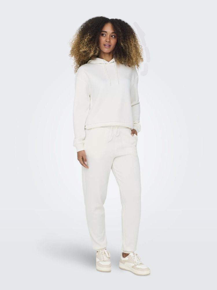 Only Play Hoodie Off-white dames (LOUNGE LIFE HOOD LS SWEAT - 15245850.CLOUDDANCER) - GL Sport (Sluis)