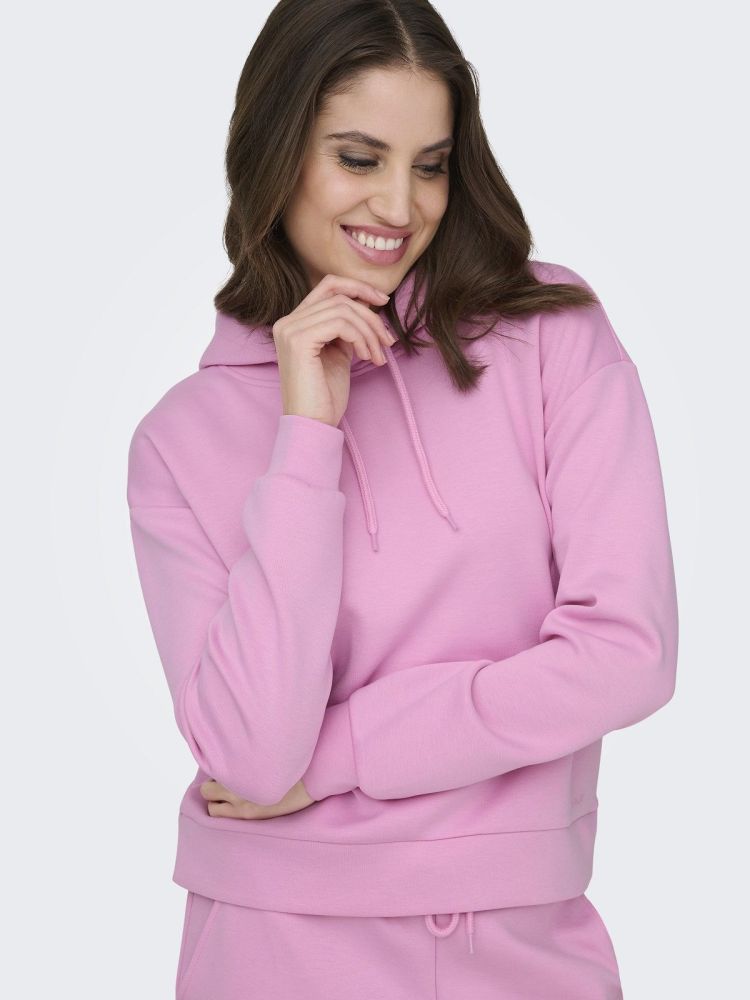 Only Play Hoodie Roze dames (LOUNGE LIFE HOOD LS SWEAT  - 15245850.BONBON) - GL Sport (Sluis)