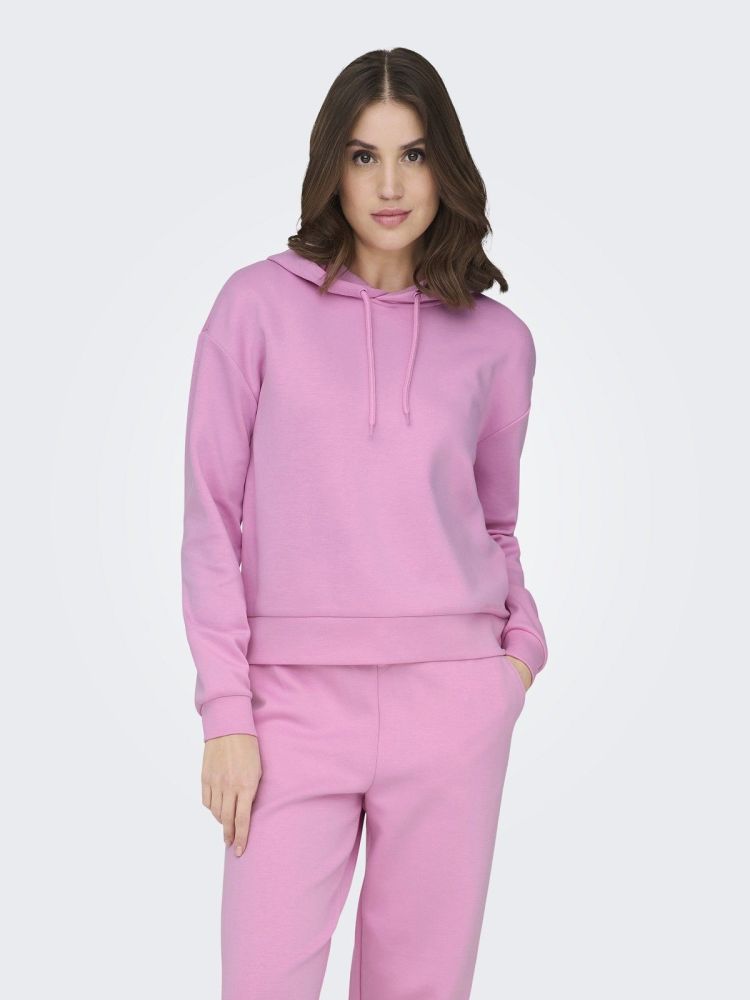 Only Play Hoodie Roze dames (LOUNGE LIFE HOOD LS SWEAT  - 15245850.BONBON) - GL Sport (Sluis)