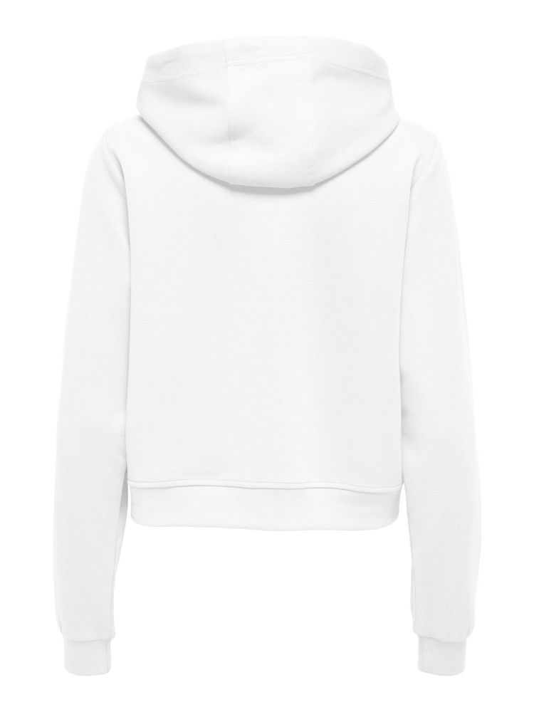Only Play Vest Wit dames (LOUNGE LIFE HW SHORT ZIP HOOD SWEAT - 15283439.WHITE) - GL Sport (Sluis)