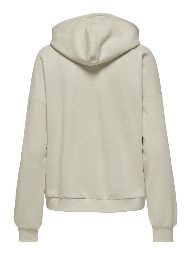 Only Play Vest Grijs dames (LUX HW BRUSH FULLZIP LS LOOSE SWEAT HOOD - 15333436.PURNICESTONE) - GL Sport (Sluis)