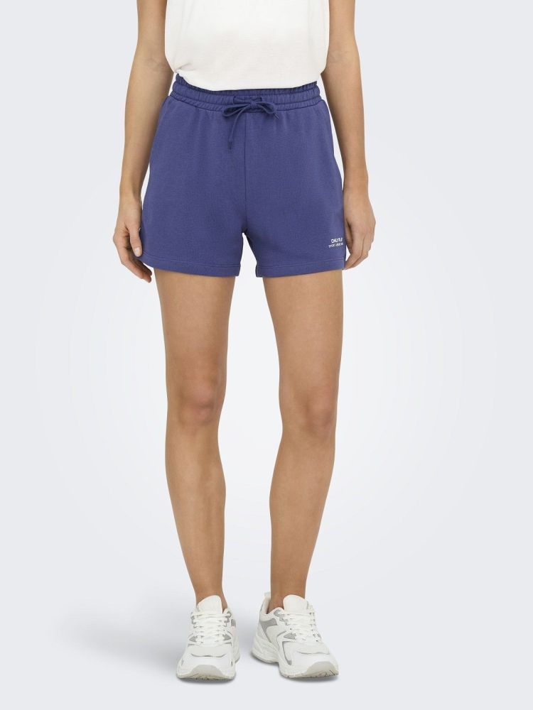 Only Play Short Blauw dames (MAE LIFE HW SWEAT SHORTS - 15287741.SKIPPERBLUE) - GL Sport (Sluis)