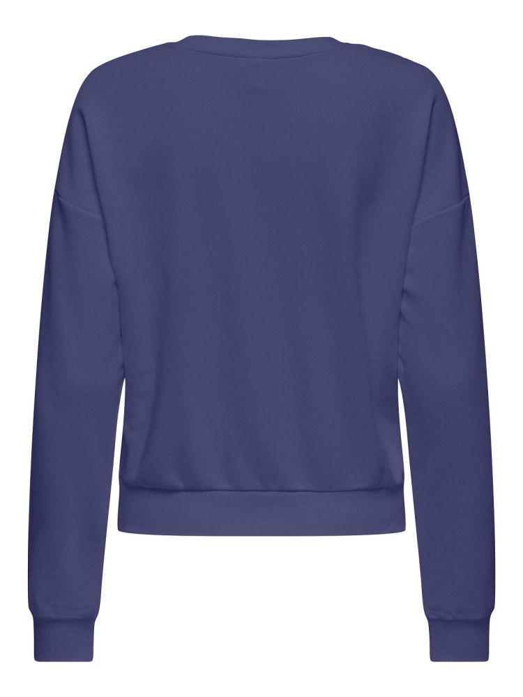 Only Play Sweater Blauw dames (MAE LIFE LS ON SHORT SWEAT - 15287738.SKIPPERBLUE) - GL Sport (Sluis)