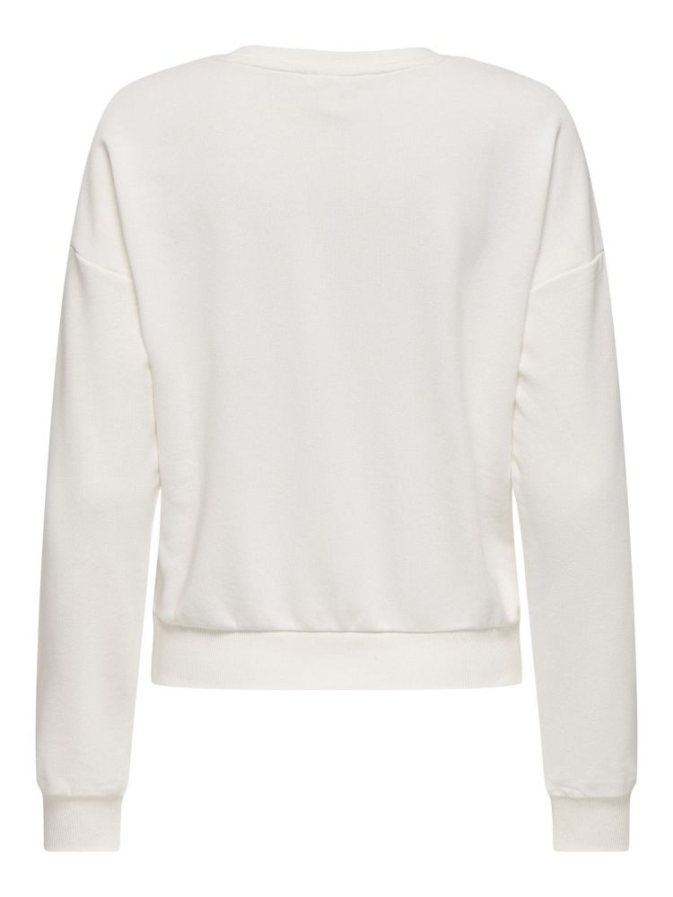 Only Play Sweater Off-white dames (MAE LIFE LS ON SHORT SWEAT - 15287738.CLOUDDANCER) - GL Sport (Sluis)