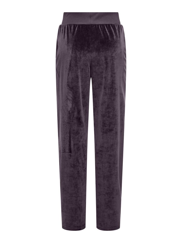 Only Play Broek Bordeaux dames (MIA HW WIDE VELVET SWEAT PANTS - 15359593.PLUMPERFECT) - GL Sport (Sluis)