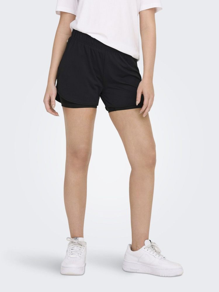 Only Play Short Zwart dames (MILA-2 LIFE MW LOOSE PCK SHORTS - 15274631.BLACK) - GL Sport (Sluis)