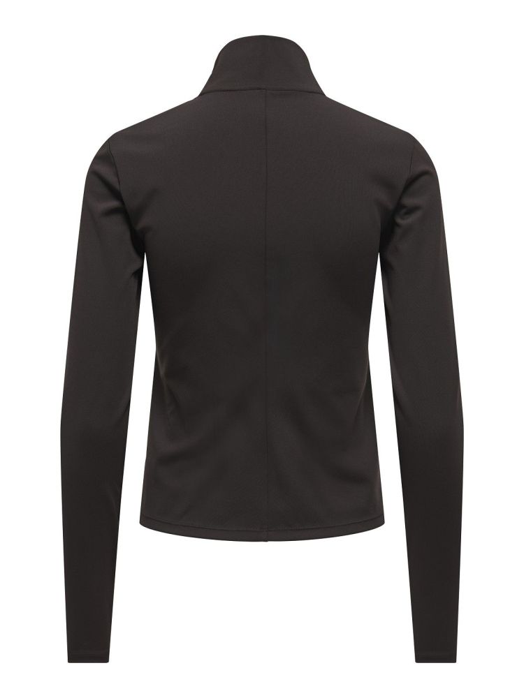 Only Play Vest Bruin dames (MINA HN FZ LS PCK CARDIGAN - 15370738.CHOCO) - GL Sport (Sluis)