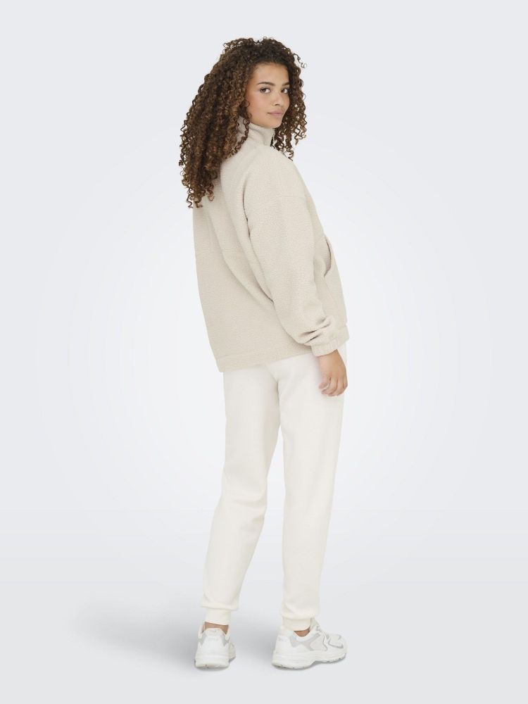 Only Play Vest Beige dames (MON HN FZ TEDDY SWEAT - 15351285.PUMICESTONE) - GL Sport (Sluis)
