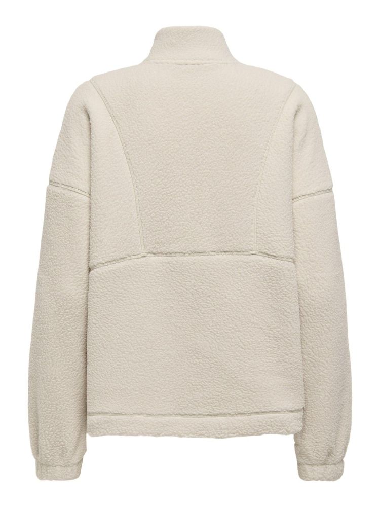 Only Play Vest Beige dames (MON HN FZ TEDDY SWEAT - 15351285.PUMICESTONE) - GL Sport (Sluis)