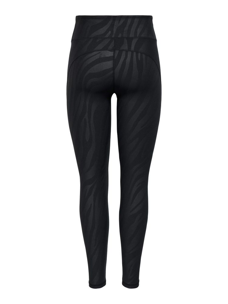 Only Play Broek Zwart dames (RYA-2-CHERRY HW AOP TIGHTS - 15370184.BLACK) - GL Sport (Sluis)