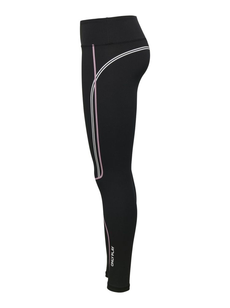 Only Play Sportbroek Zwart dames (RYA-2-LINES LIFE HW TIGHTS - 15341666.BLACK) - GL Sport (Sluis)