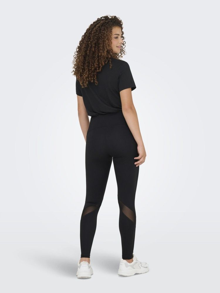 Only Play Broek Zwart dames (RYA-3-POSH HW PCK TIGHTS - 15324650.BLACK) - GL Sport (Sluis)